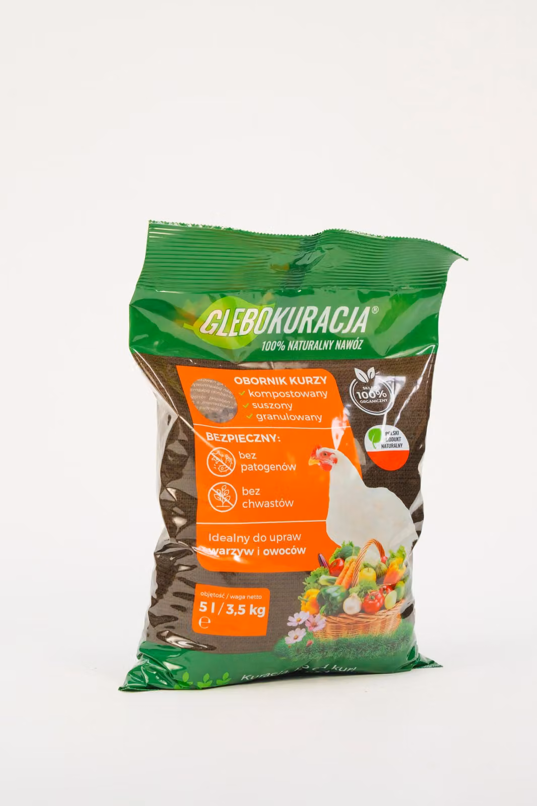 Letame di pollo organico granulato Fertilizzante Glebokuracja 5L Hit!