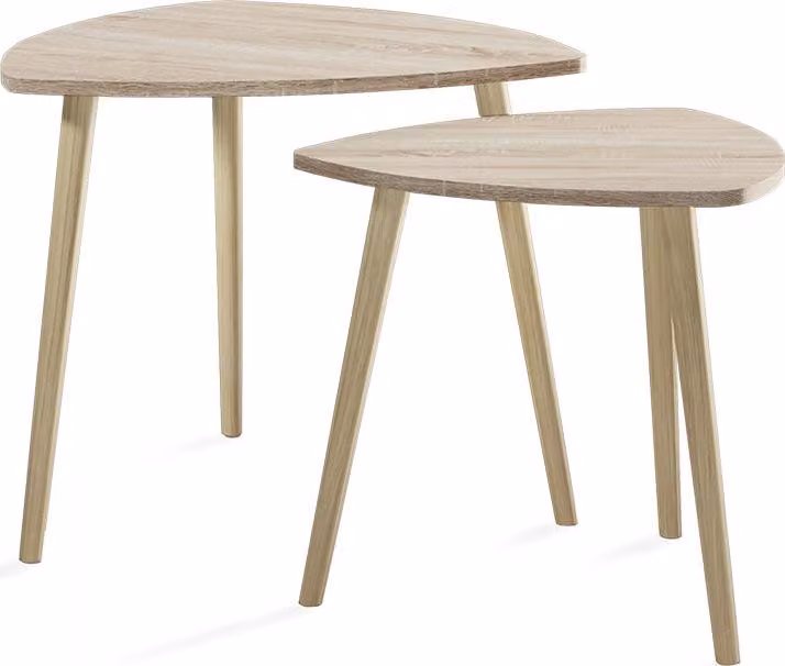 Tavolino da caffè Vicco Twino Sonoma 60 x 50 cm Set di 2, Model 57298
