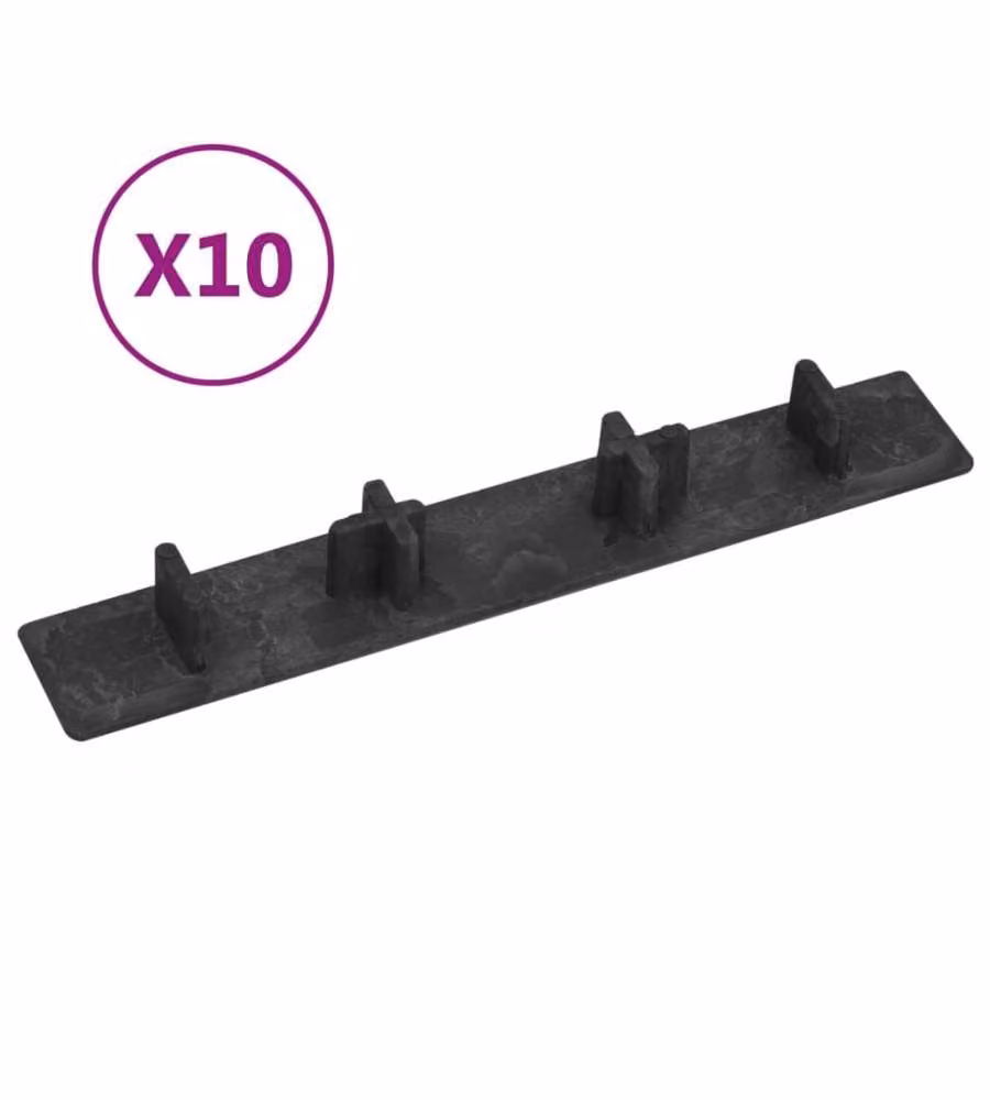Tappi per Decking 10 pz Plastica Nero