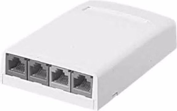 Splitter di rete Panduit a 4 porte senza moduli, bianco
