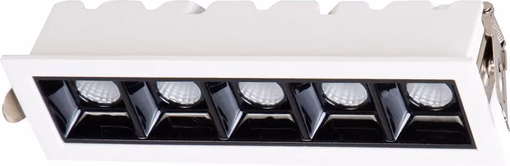 Lampada da incasso LED rettangolare bianca 10W colore caldo SOLAR Light Prestige
