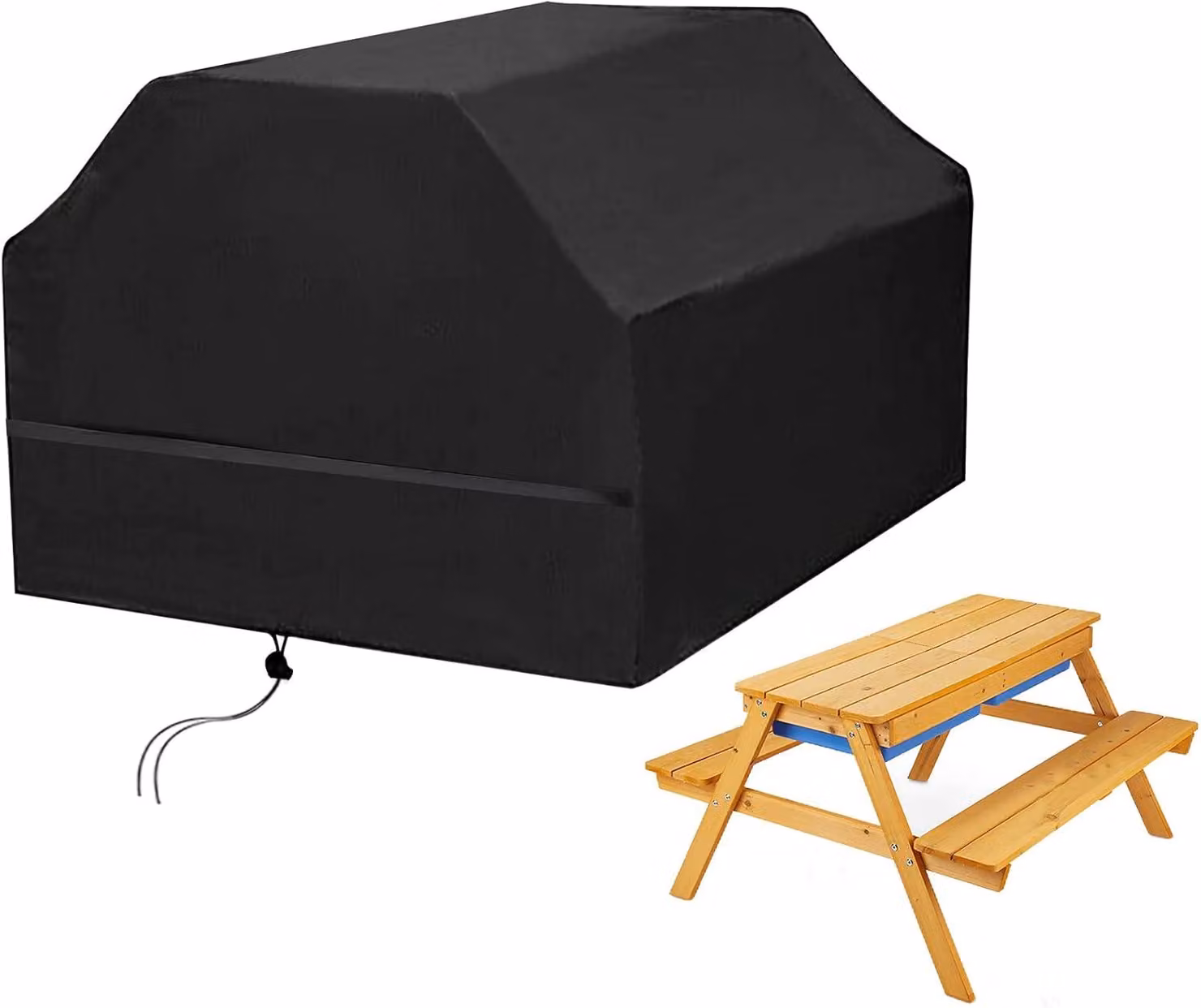 Copertura impermeabile per tavolo da giardino per bambini, dimensioni 100x90x60 cm, realizzata in tessuto Oxford