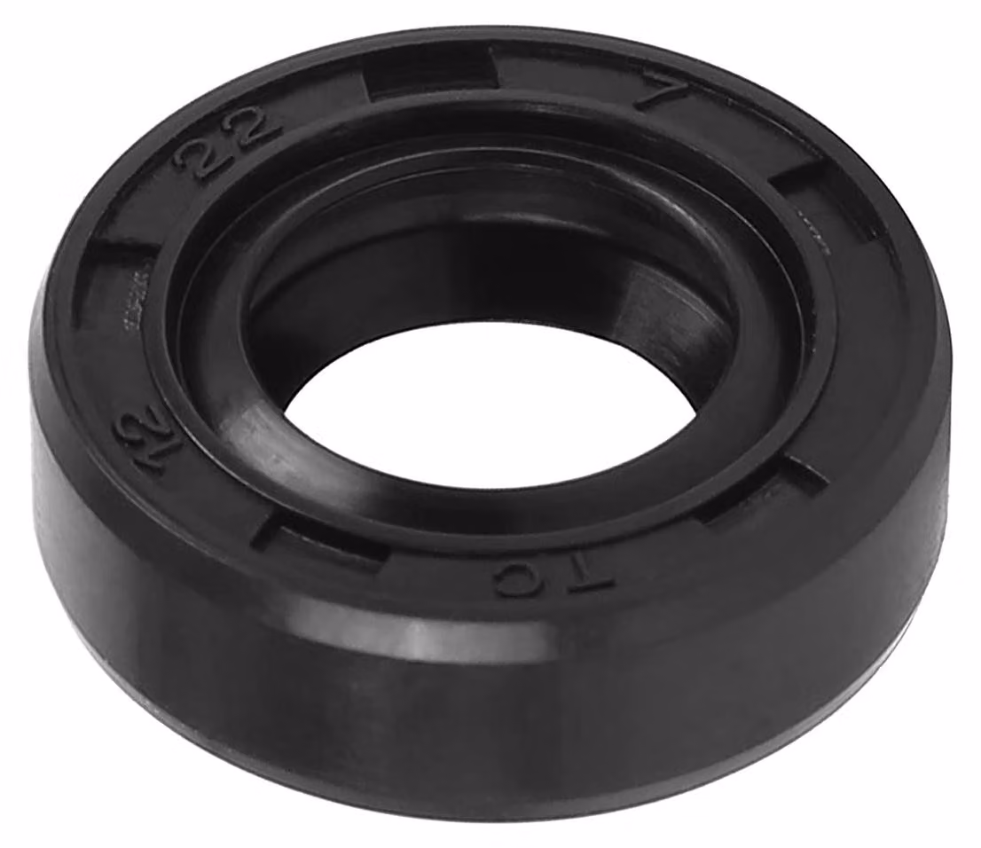 Guarnizione TC, 12x22x7 mm, a doppia labbro, 1 pezzo, colore nero
