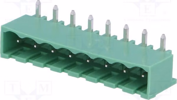 1 x Profilo di chiusura disattivabile, contatto R: 5 mm, corsa: 8 mm, modello: 2EDGRC-5.0-08P-14-00AH, separabile
