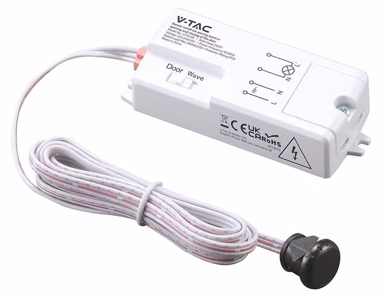 V-TAC VT-81006 Sensore di Movimento IR da Incasso 2in1 Touch e Porta 200W LED Bianco - 24357
