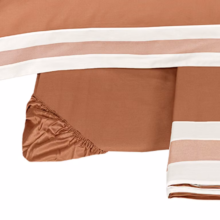 SENTIERI Completo lenzuola - Taglia: 2 piazze,Colore: SENTIERI - SANDALO/DUSTY PINK