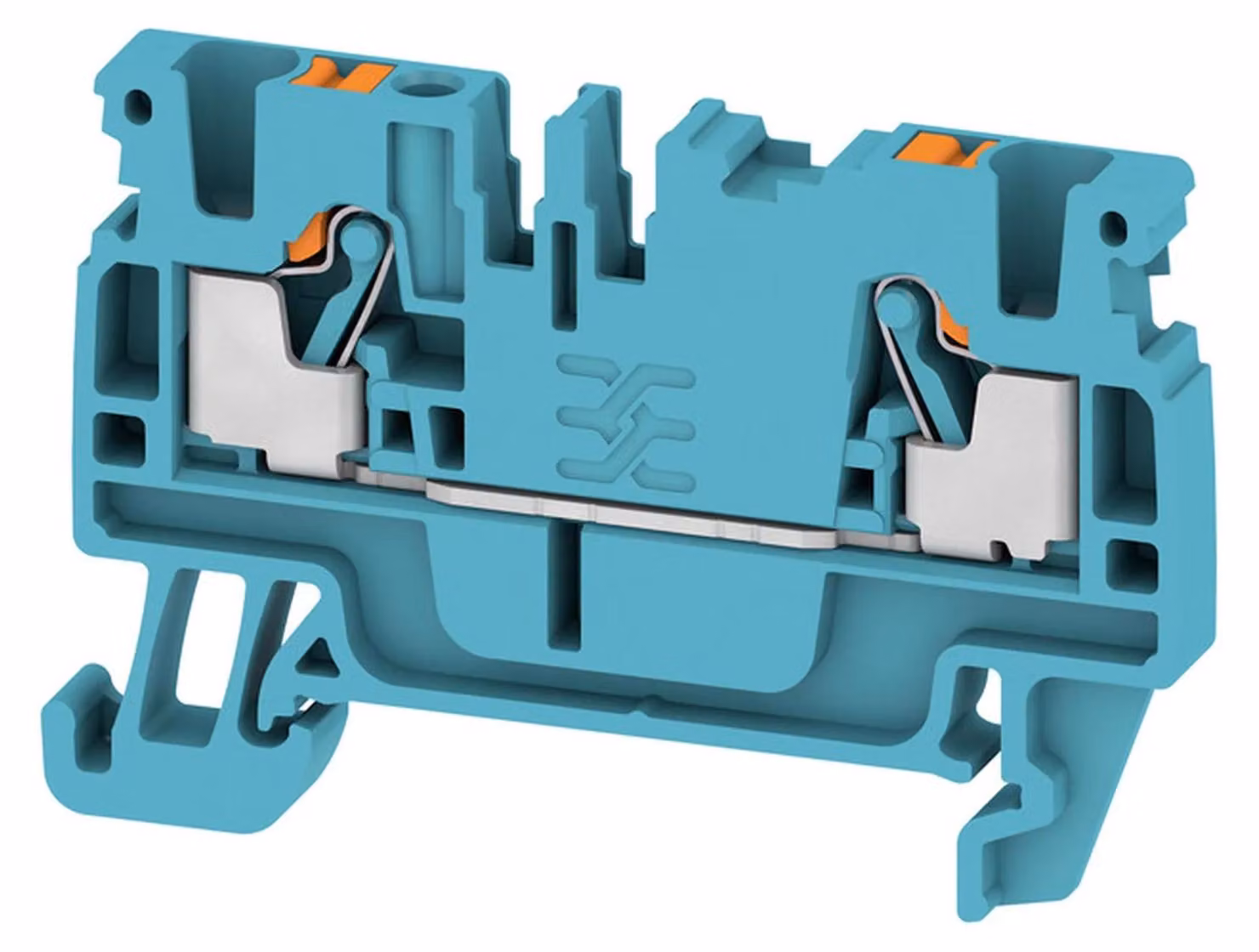 Morsetto passante 0,14-2,5 mm², blu - Morsettiera passante 5,1 mm 24 A A2C 2,5 BL