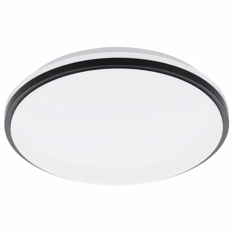 Plafoniera Contemporanea Pinetto Acciaio Bianco Luce Led Integrato 15,6W Ip44