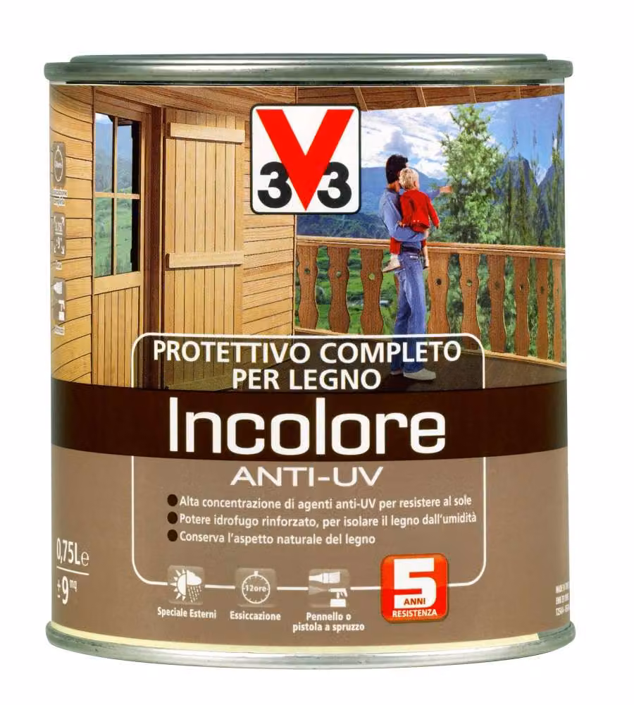 Protettivo Completo Legno Anti-Uv Incolore 750 ml