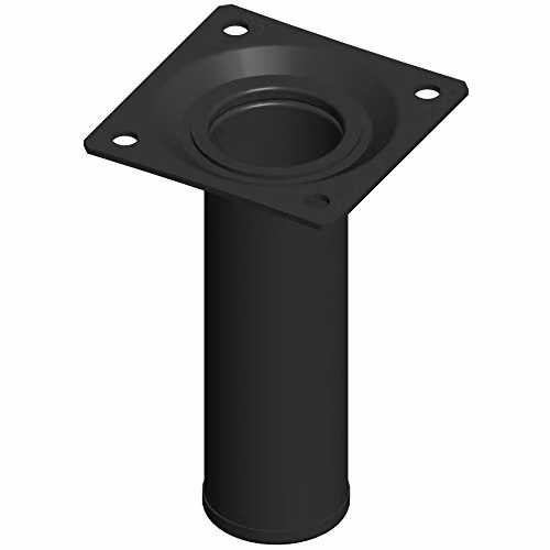 Piede Tondo Nero 30 x 100 mm