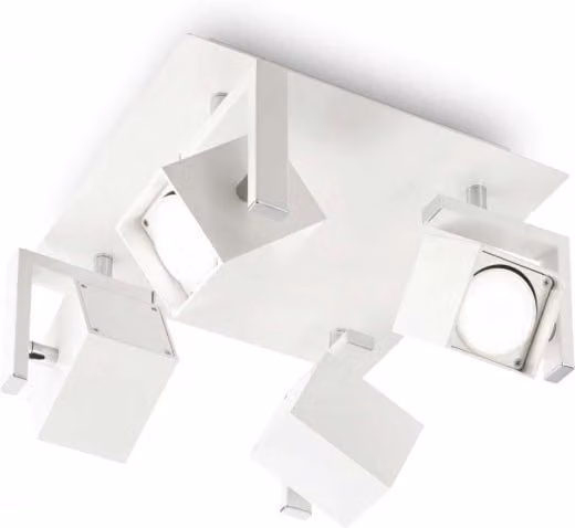 Lampada Da Soffitto Mouse Pl4 Bianco Ideal-Lux