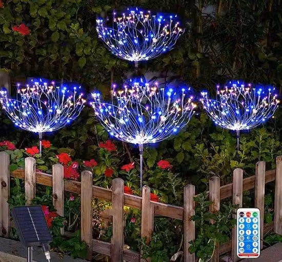Decorazione da giardino a energia solare con 120 LED, resistente all'acqua
