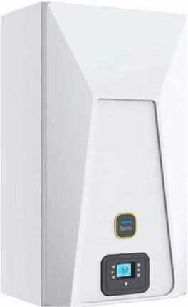 Caldaia a Condensazione Savio InoxDens Moon 30 S A+ Metano/Gpl con Kit Scarico Fumi e Display in Acciaio Inox Bianco