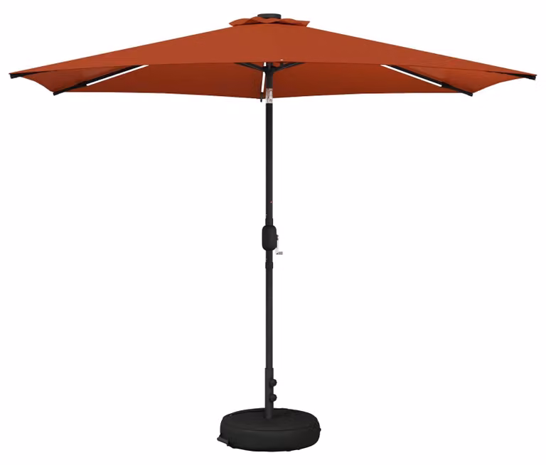 Parasol da Giardino con Luci LED 300 x 300 cm Poliestere