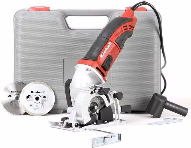 Sega Circolare Einhell TC-CS 860 Rosso con Valigetta, Motore 450 W e Lama da 85 mm