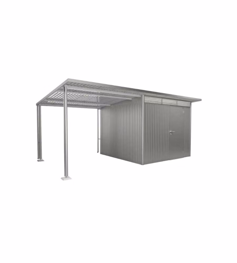 Biohort Tenda Parasole per Casetta AvantGarde A3 A7 Argento 243x300 cm