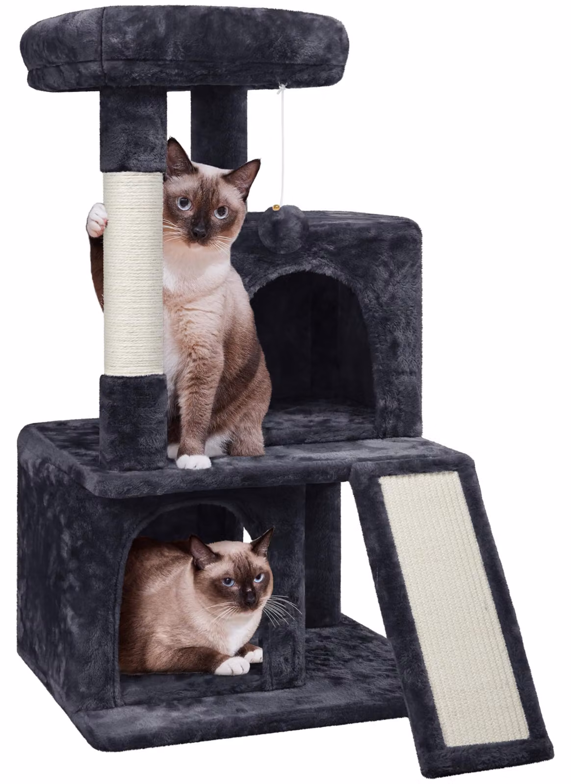 Yaheetech, tiragraffi stabile da 91 cm per gatti, con ampia piattaforma, colore nero