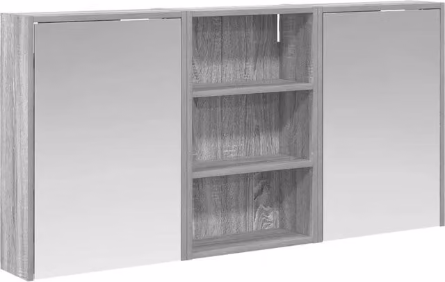 Set di Armadi da Bagno | Armadio da bagno con lo scaffale 3 pz 126 x 16 x 62.5 cm