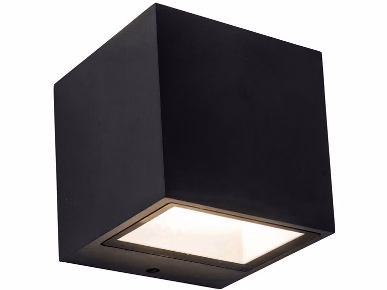 Lampada da parete per esterni GEMINI nero Lutec 5189125012