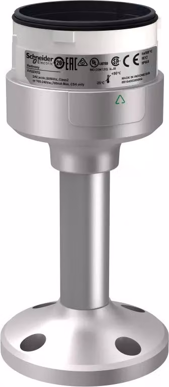 Piastra di montaggio Schneider Electric su tubo di alluminio, Harmony XVU, modulare, 60 mm, argento, altezza 100 mm, 24 V CA/CC, 110-240 V CA XVUZ02Q
