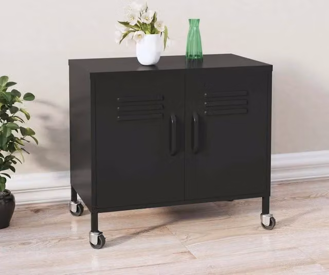 Armoire de rangement Noir 60x35x56 cm Acier