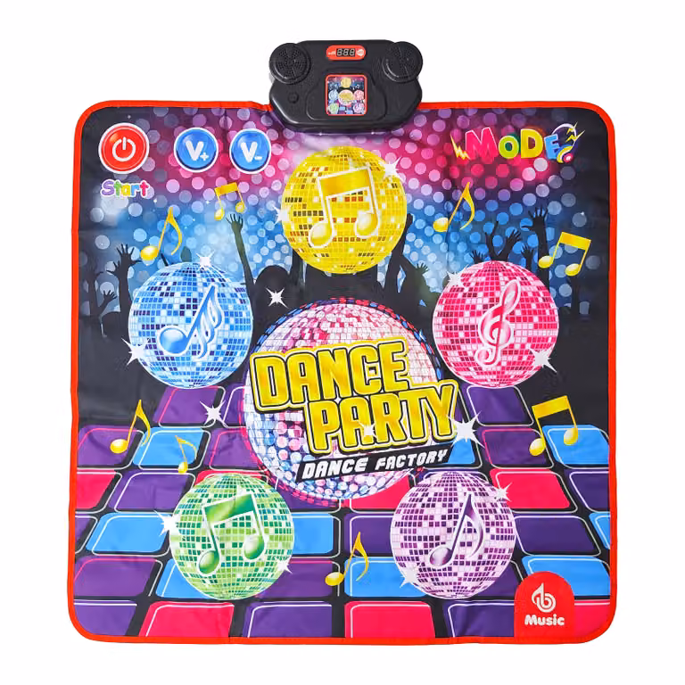 Tu Giochi Dancing Party Tappeto Musicale Interattivo Multicolore per Bambini con Luci e 4 Modalità di Gioco