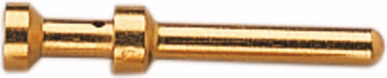HARTING E-Goldtec Contatto a crimpare Perno di contatto (M) 0,5 mm² AWG20 oro, 1 pezzo Materiale lega di rame - 1 pezzo