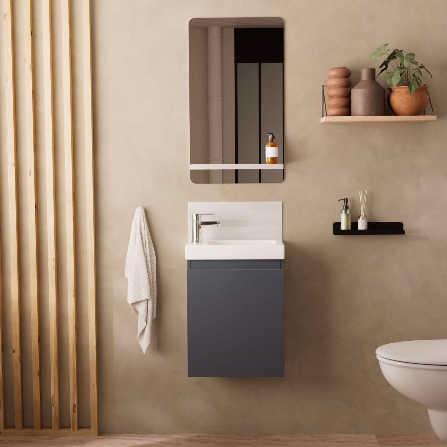 Mobile lavabo LISA + mensola a specchio