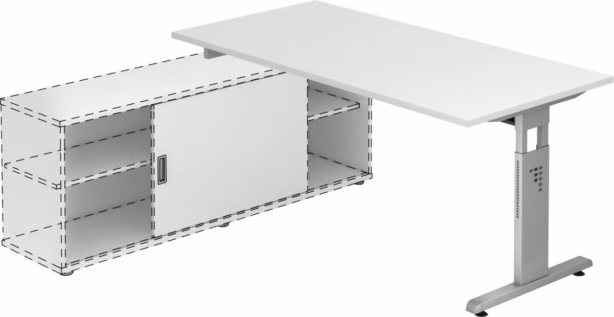 Scrivania aggiuntiva OSE16, 160 x 80 cm
