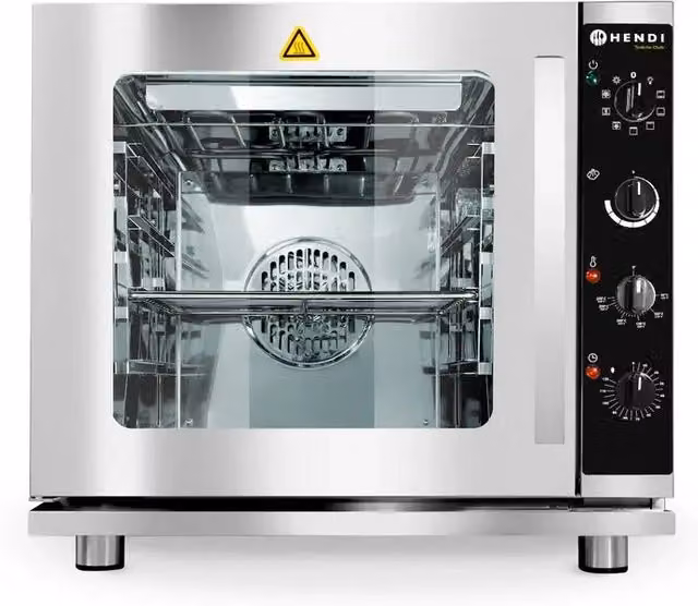 Forno trivalente con ventilazione e grill HENDI, Grigio chiaro e Argento, 4x GN 2/3