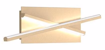 Applique Moderna Dna Alluminio Oro Led 15W