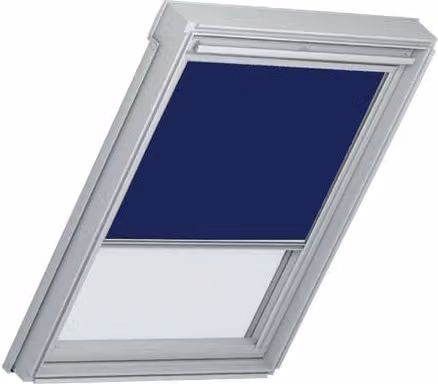 Tenda oscurante e dimmerabile VELUX DFD SK06 1100S per finestre da tetto, modello day/night, blu e bianca, L 114 cm x H 118 cm