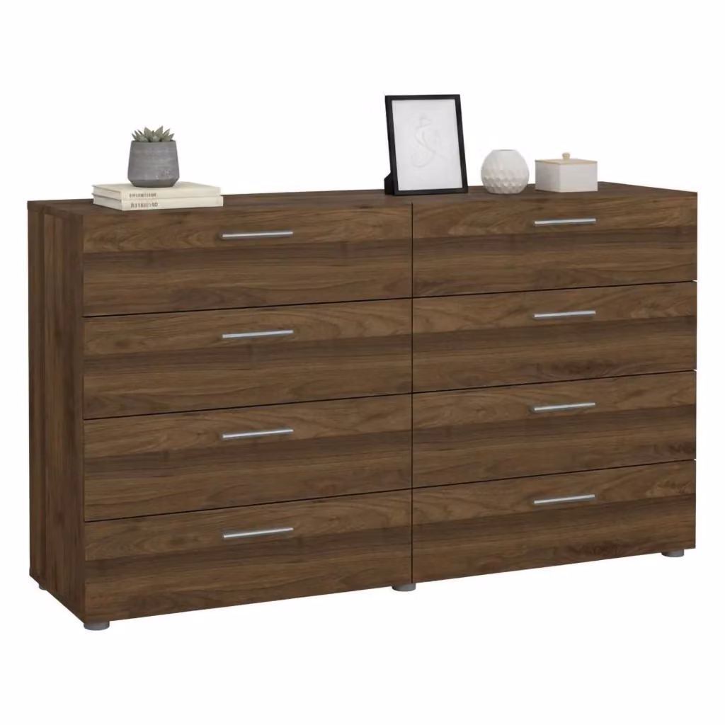 Credenza Phethai DMORA, Buffet e Madia da Soggiorno o Cucina, Colore Marrone, L 140 x P 40 x H 82 cm – 2