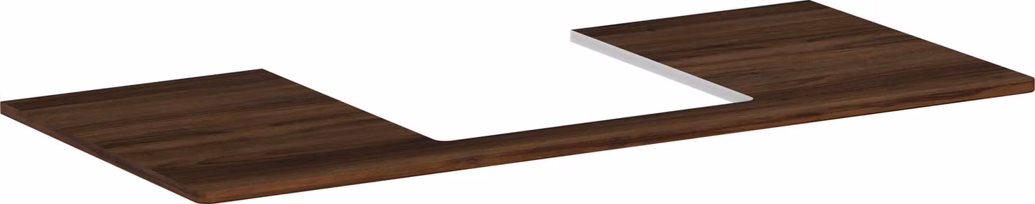 hansgrohe Xelu Q Console avec découpe au centre, 1180x500x480, pour vasque à poser, polie, 54096630, 54096630