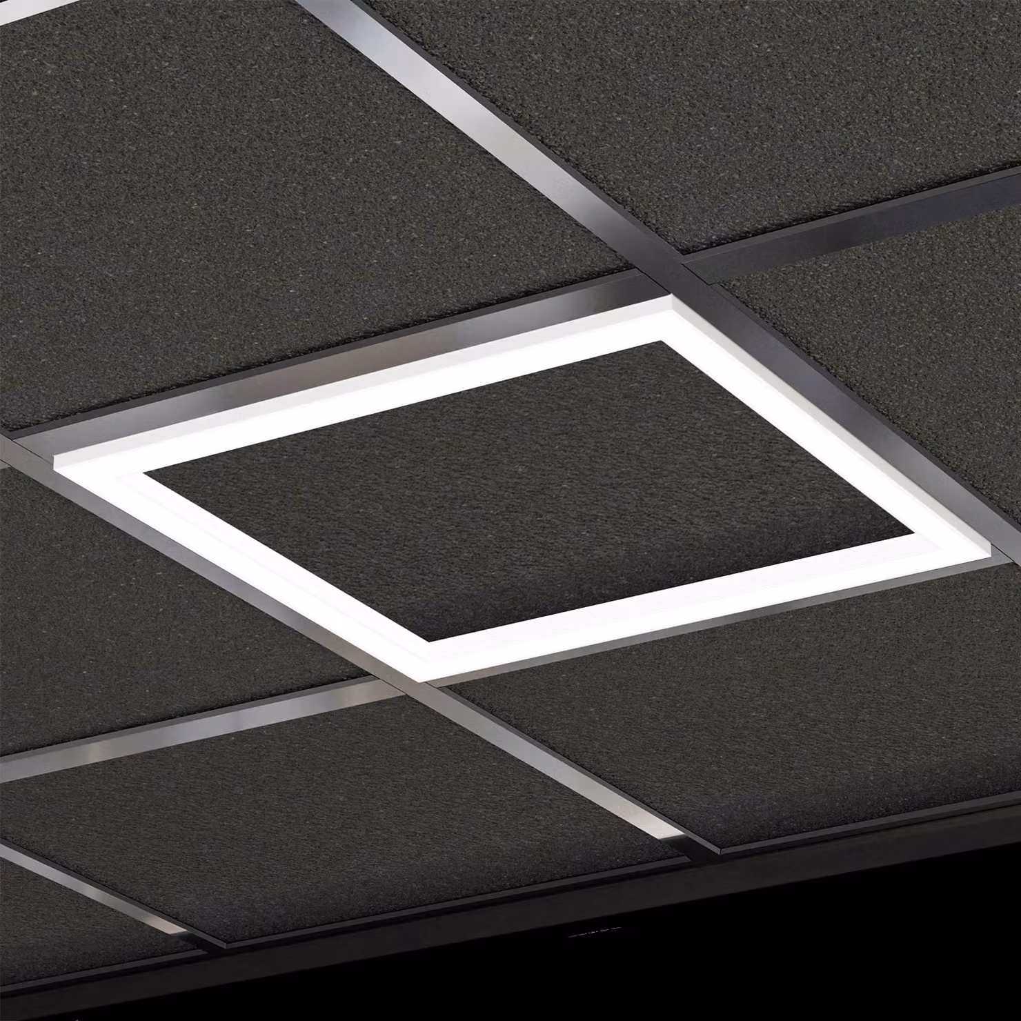 Pannello LED da 62x62 cm con cornice, illuminazione a LED, 40 W, 4000 lumen, 5000 K