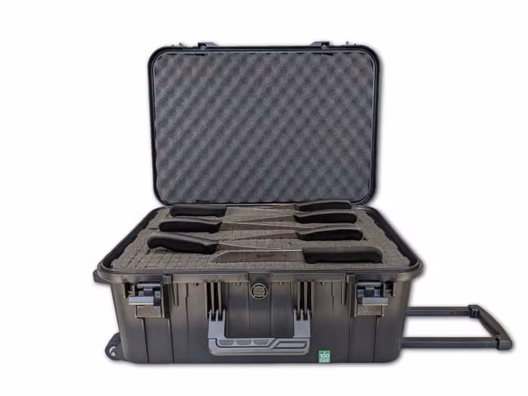 Trolley 13 coltelli e 9 accessori, linea Supra Ambrogio Sanelli