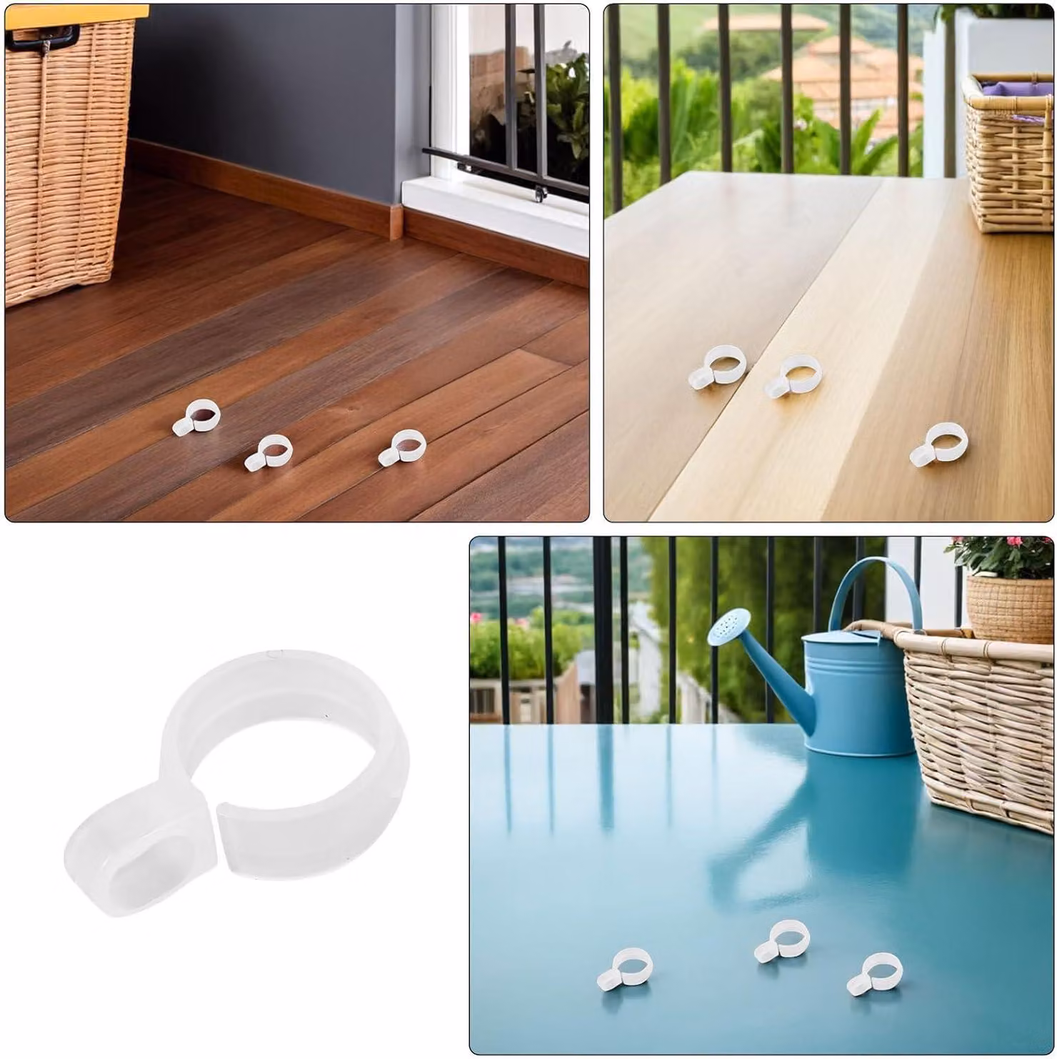 Set di 3 contenitori per alimenti TATAY, con tappo a vite, color salmone