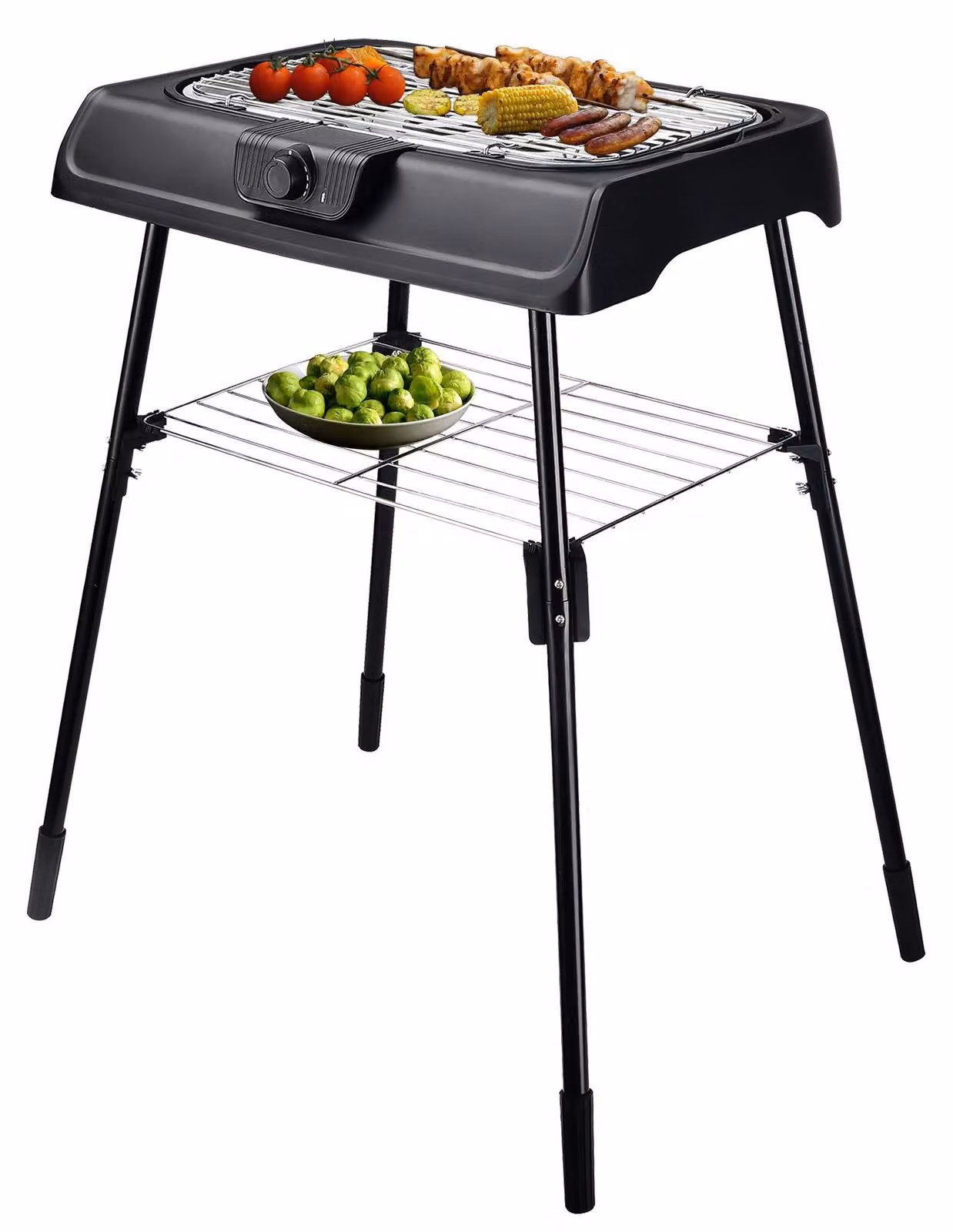 Lex MC4124 Griglia elettrica con supporto 2000 W, 2 in 1