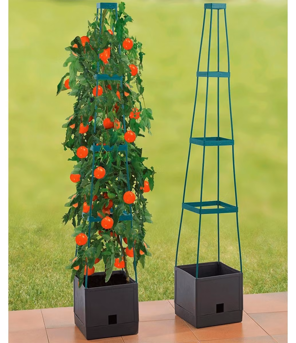 Maximex, vaso da fiore a torre XXL, ideale per balconi e giardini