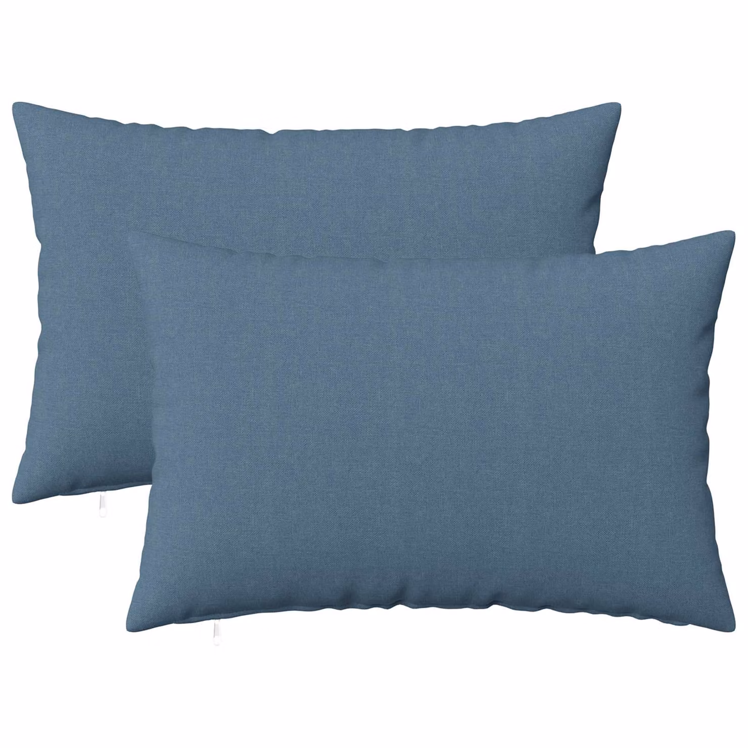 Set di 2 cuscini HEERLEN vidaXL in tessuto blu jeans con rivestimento lavabile e rimovibile