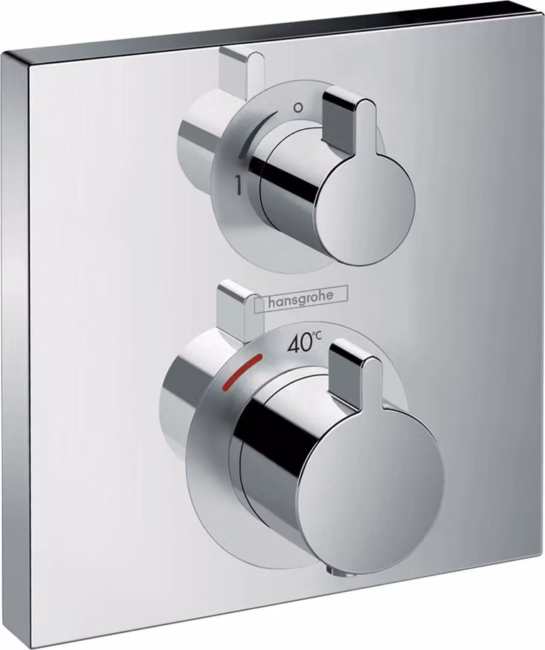 hansgrohe Ecostat Square Set di finitura termostato da incasso 1 utente cromato, 1 pz.