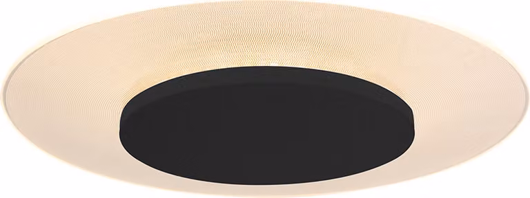 Plafoniera - nero - LIDO - plastica metallo - Ø 36cm - LED - 7798ZW - Steinhauer