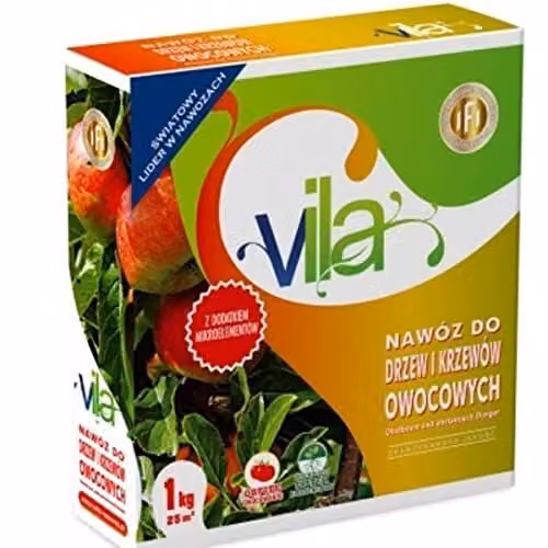 Vila Concime per alberi da frutto e arbusti 1 kg Concime da giardino a lento rilascio Organico-minerale