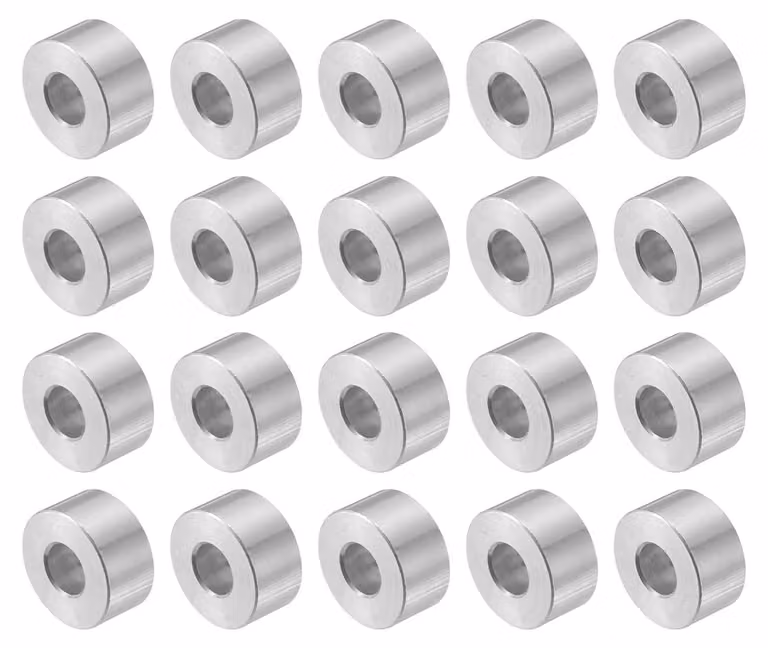 20 distanziatori in alluminio, dimensioni 8,5x20x10 mm, per viti M8