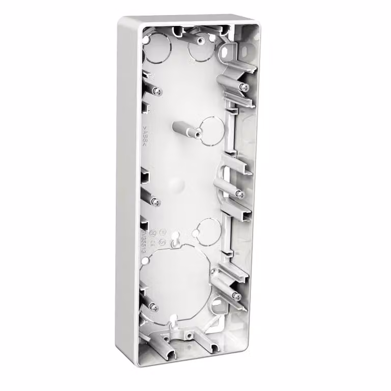 Scatola da incasso Elso, a 3 moduli, altezza 35 mm, Exxact bianco WDE002363