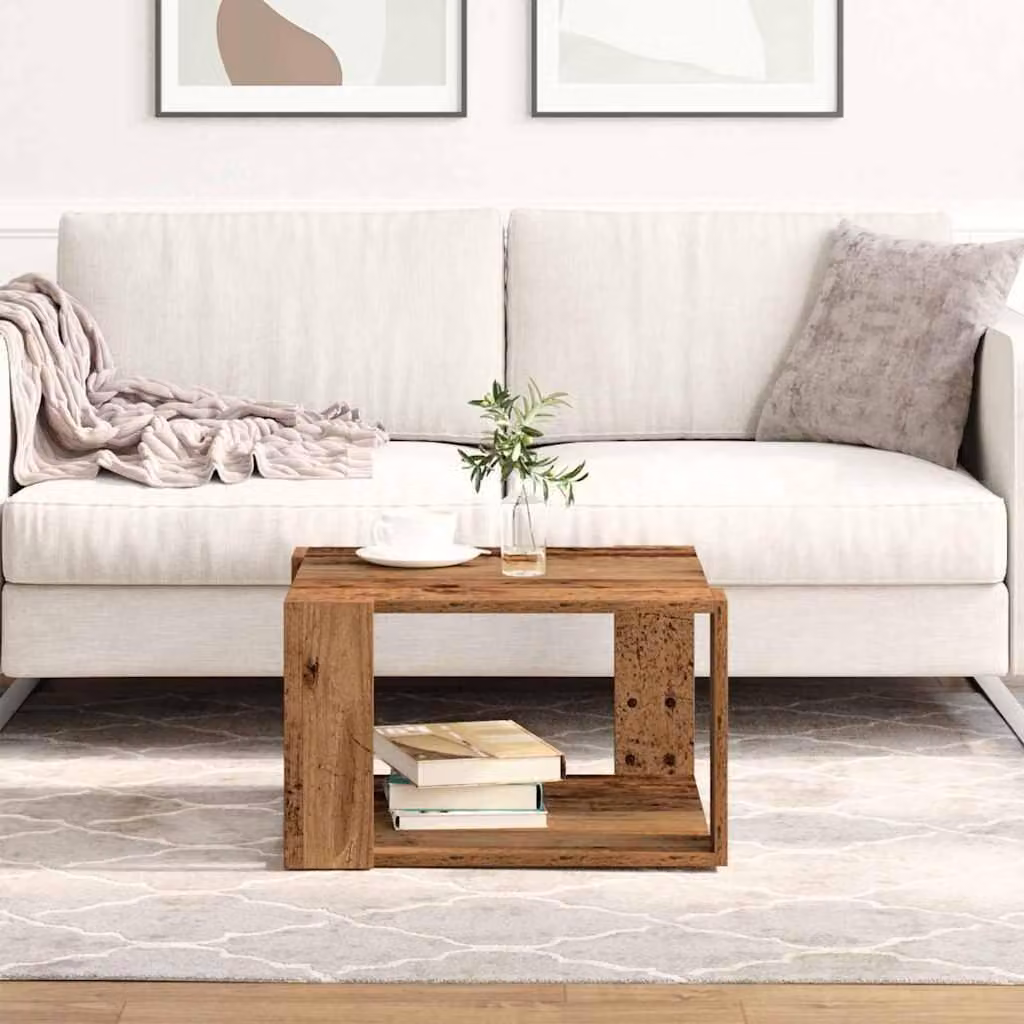 Maison Exclusive - Tavolino in legno antico 51,5 x 51,5 x 30 cm Materiale ligneo