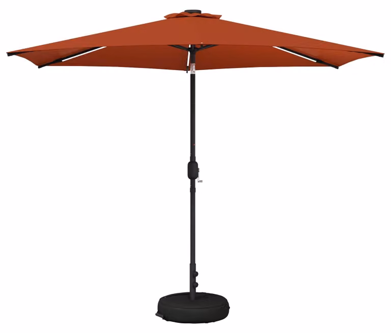 Parasol da Giardino con Luci LED 300 x 300 cm Poliestere