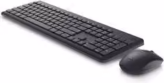 Combo tastiera e mouse wireless Dell KM3322W nero