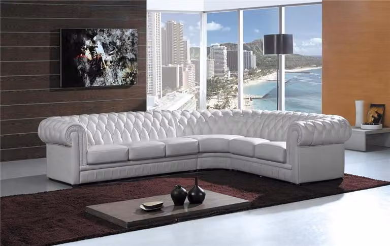 Ledersofa Ecksofa Couch Chesterfield Polster Eckgarnitur Sofa Couchen Sofas