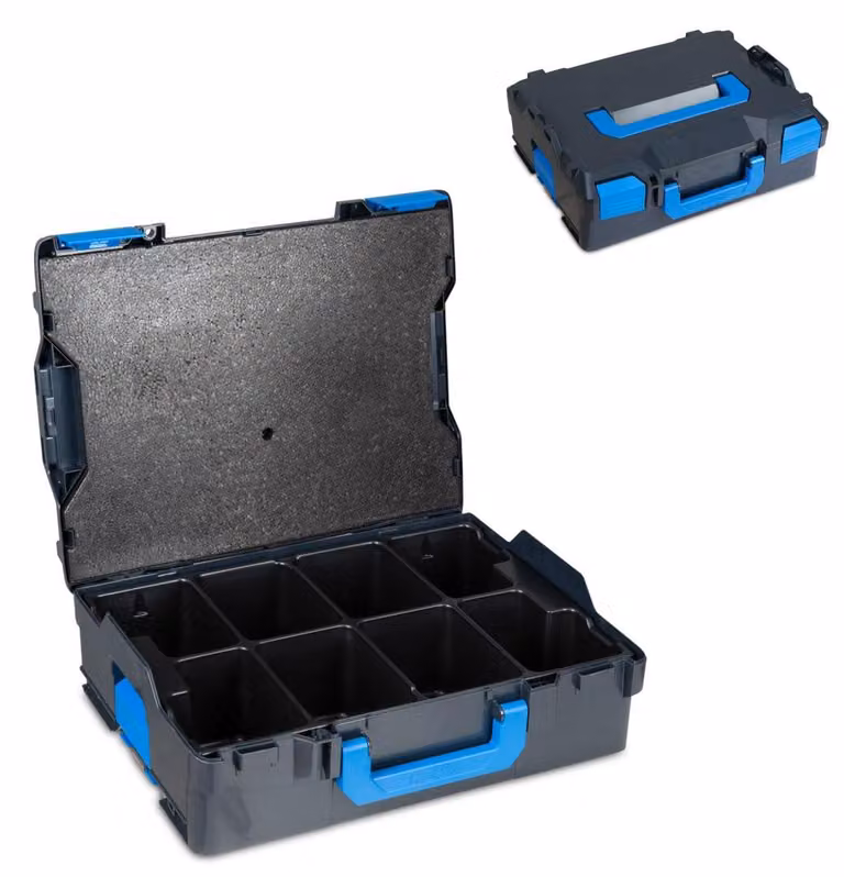 Sortimo L-BOXX 136 G4, inclusa l'unità divisoria per piccoli oggetti con 8 scomparti